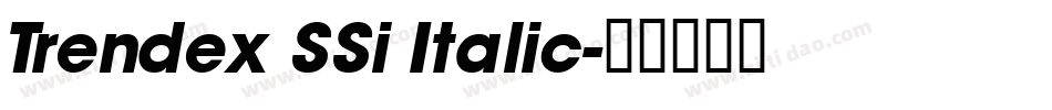 Trendex SSi Italic字体转换